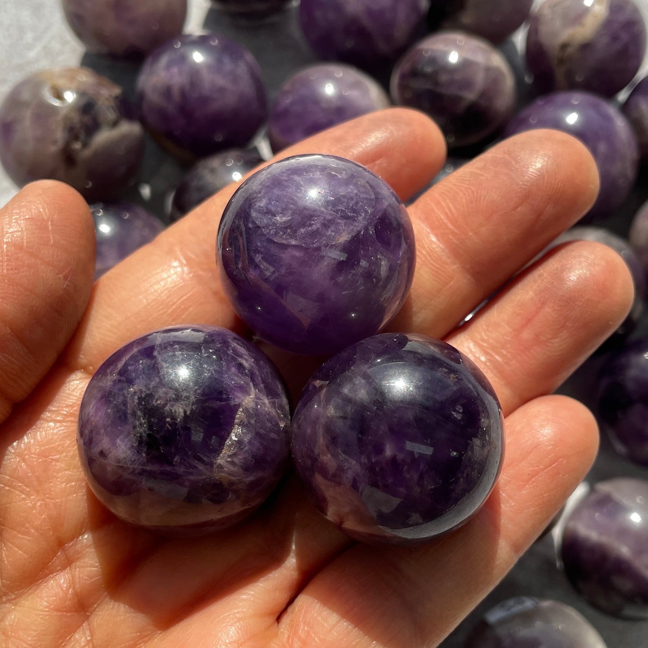 Amethyst Mini Sphere - 2.5cm Amethyst Mini Sphere - 2.5cm